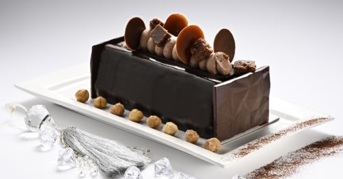Bûche choco noisette